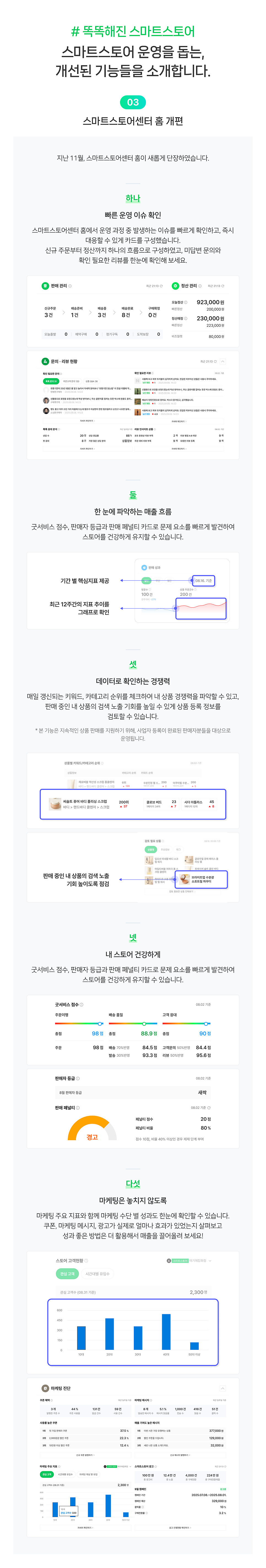 스마트스토어센터 홈 개편 레터 원문